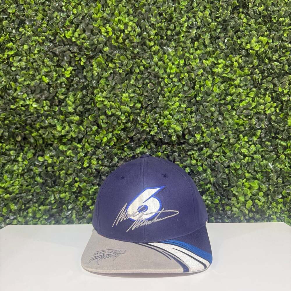 Roush Racing Mark Martin 6 Nascar Hat One Size Blue Snapback